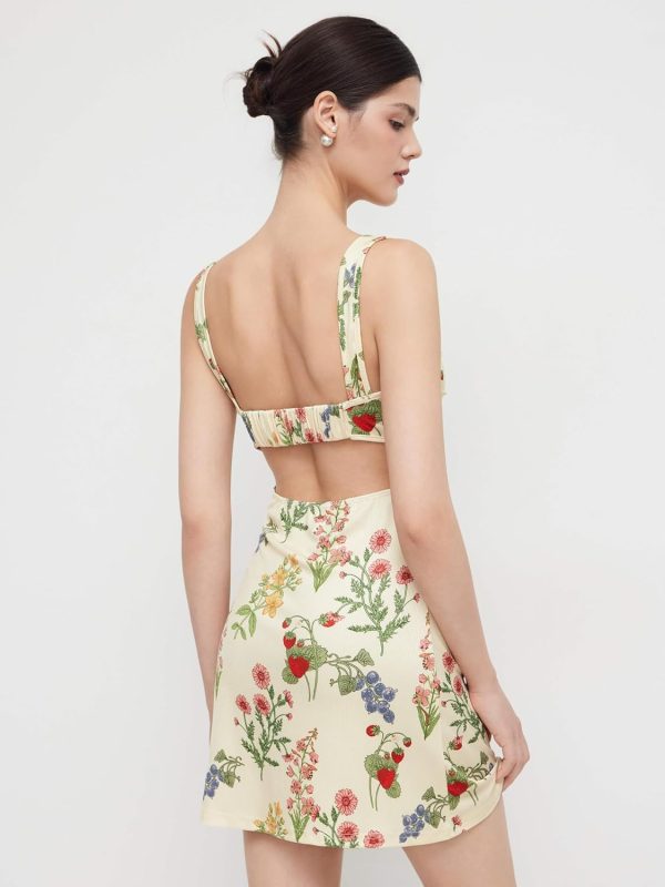 CIDER Women's Summer Floral Dress Square Neck Mini Dress Sleeveless Cute Sundress Party Dresses Trendy 2025 - Image 4