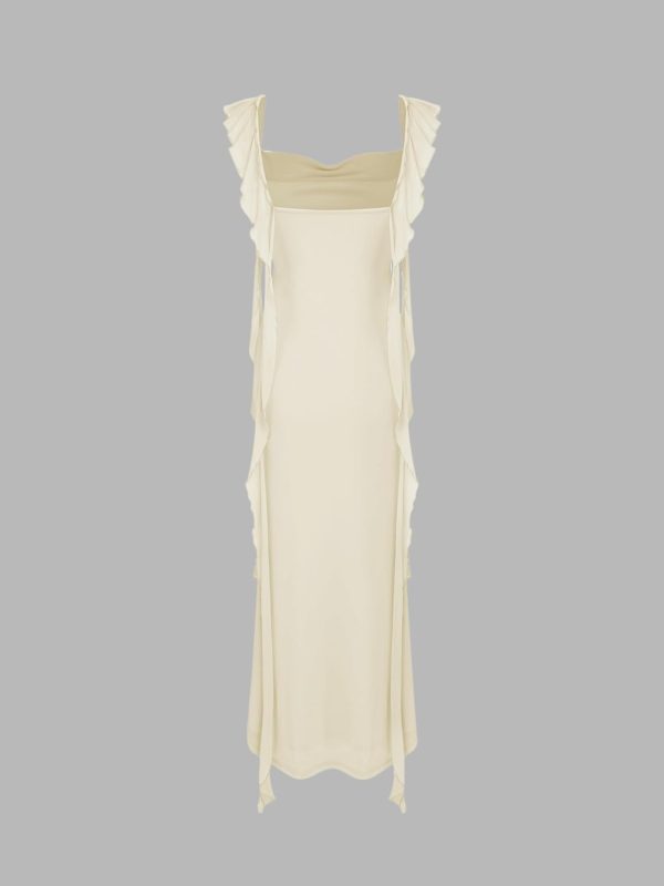 CIDER Formal Dresses for Women Wedding Guest Dresses Summer Maxi Dress Sleeveless Mesh Ruffle Cocktail Bodycon Dresses 2025 - Image 14