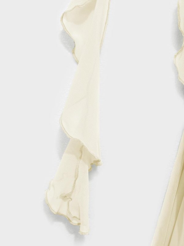 CIDER Formal Dresses for Women Wedding Guest Dresses Summer Maxi Dress Sleeveless Mesh Ruffle Cocktail Bodycon Dresses 2025 - Image 15