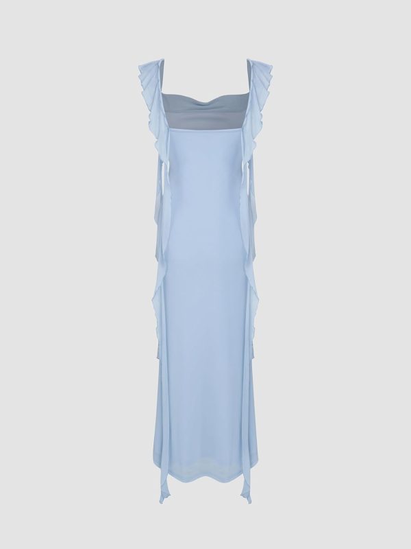CIDER Formal Dresses for Women Wedding Guest Dresses Summer Maxi Dress Sleeveless Mesh Ruffle Cocktail Bodycon Dresses 2025 - Image 28